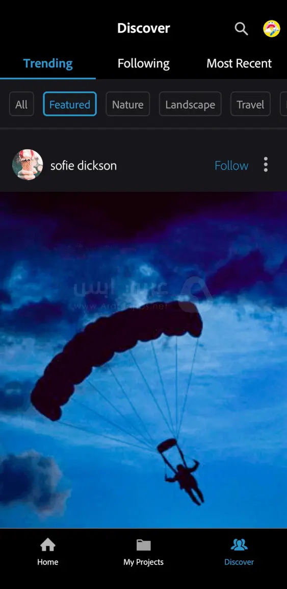 تطبيق فوتوشوب للايفون