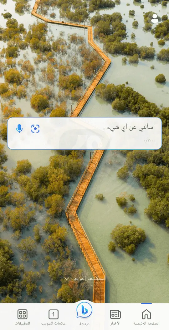 تطبيق متصفح بينج