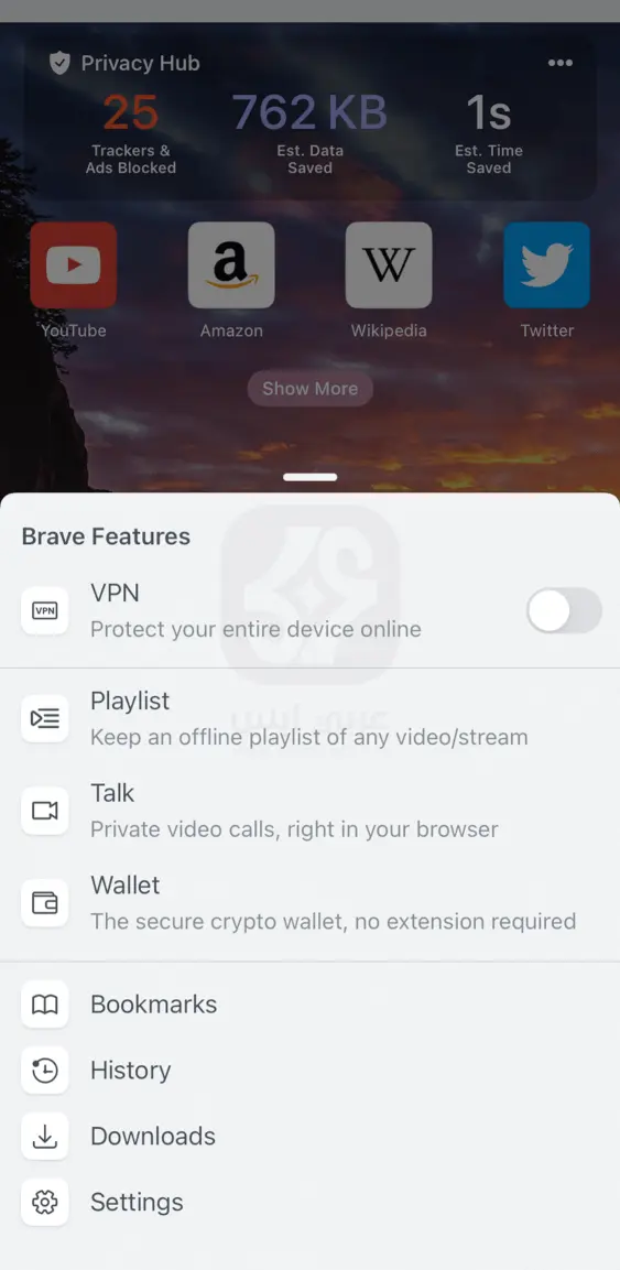تحميل متصفح بريف للايفون