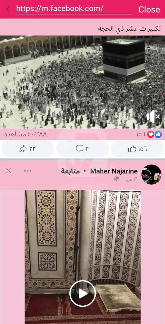 تنزيل فيسبوك الوردي