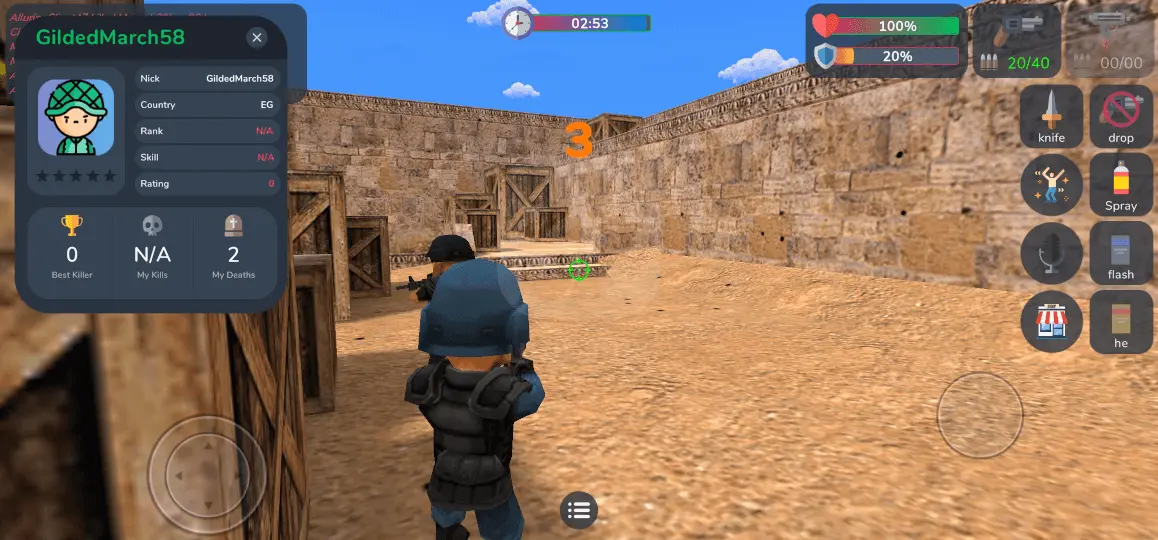 لعبة ميني سترايك للاندرويد