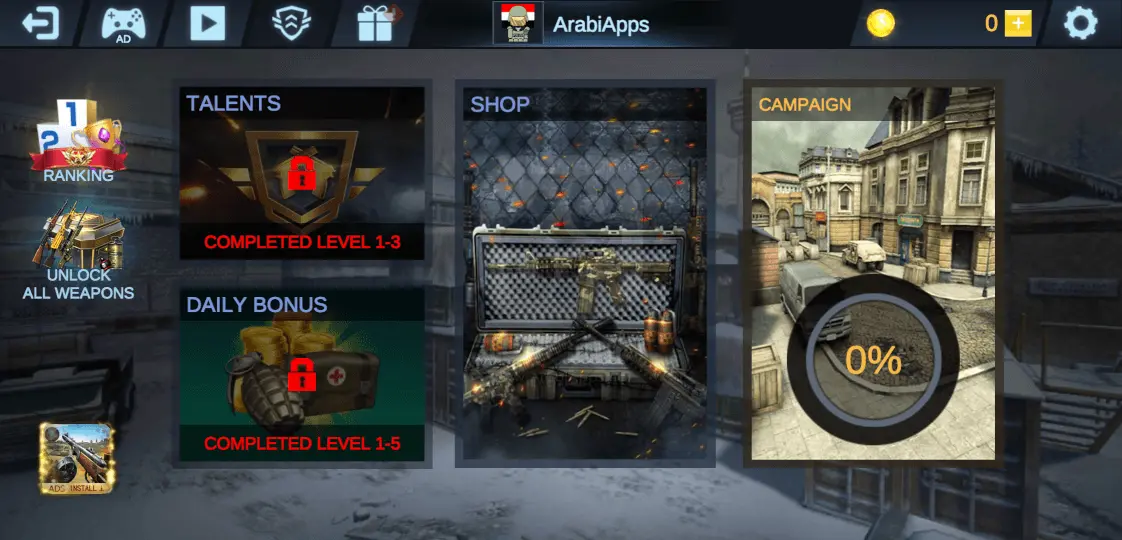 تنزيل لعبة FPS Offline Strike