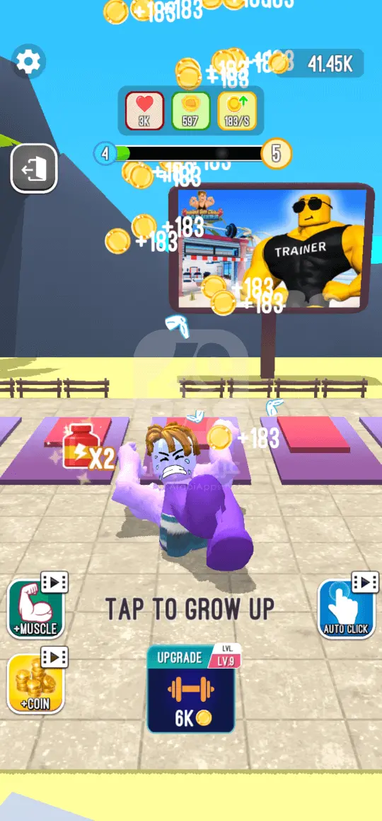 تحميل لعبة Roblock Gym Clicker