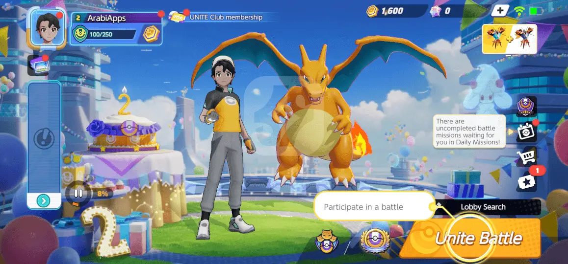 لعبة Pokemon UNITE