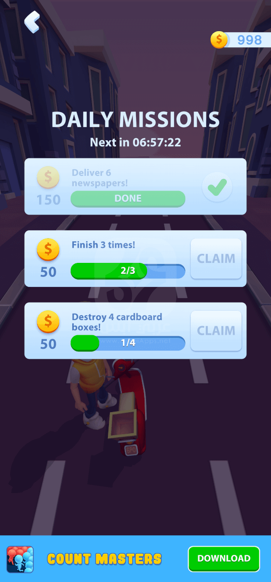 لعبة Paper Boy Race