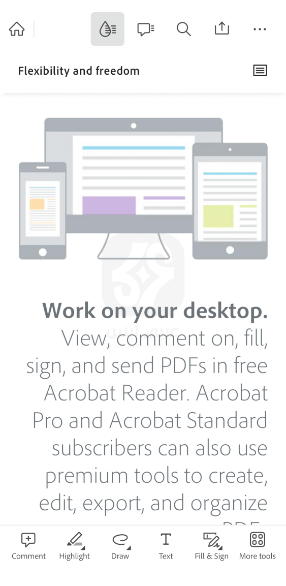 تنزيل Adobe Acrobat Reader للايفون