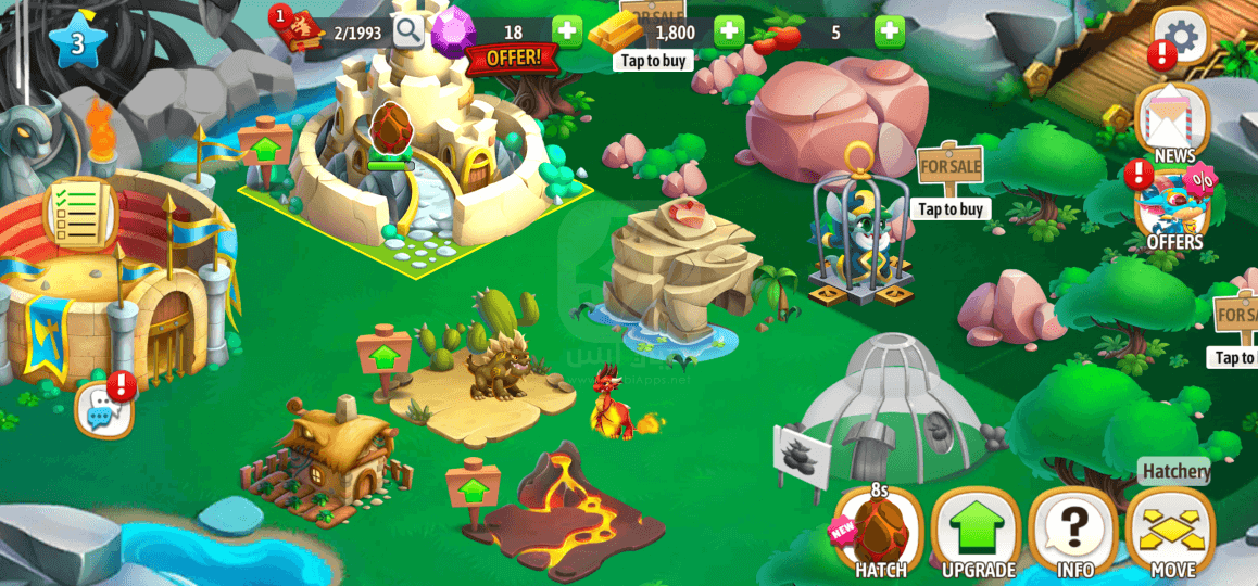 لعبة Dragon City 2024