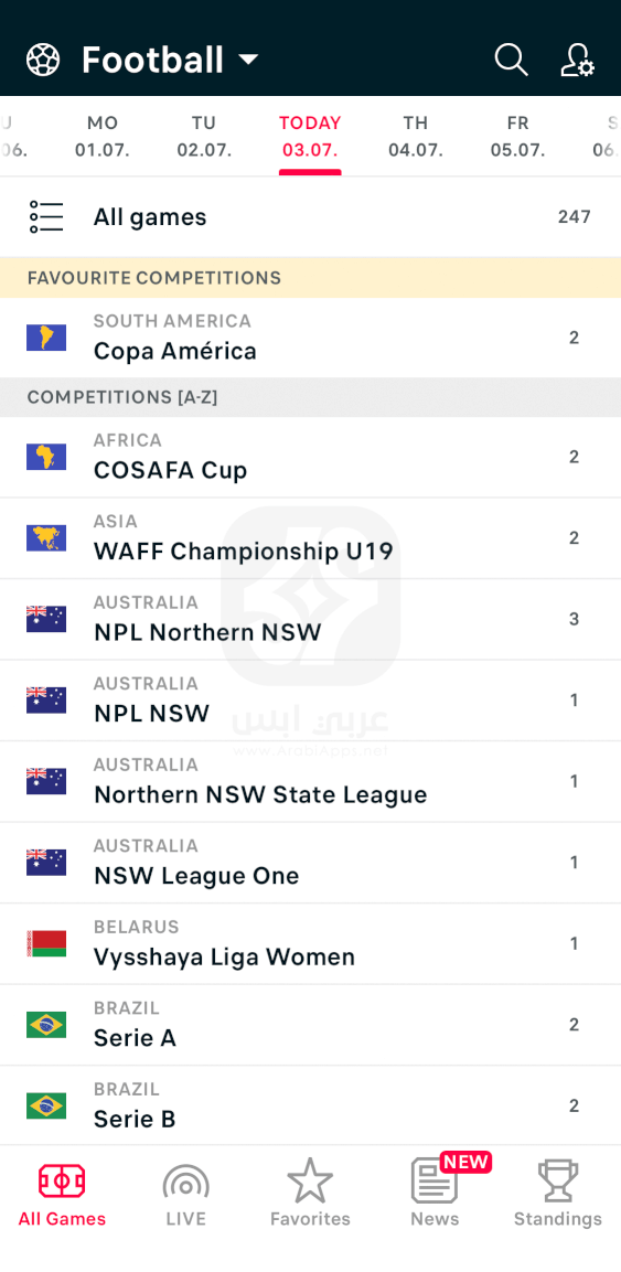 تنزيل Flashscore للايفون
