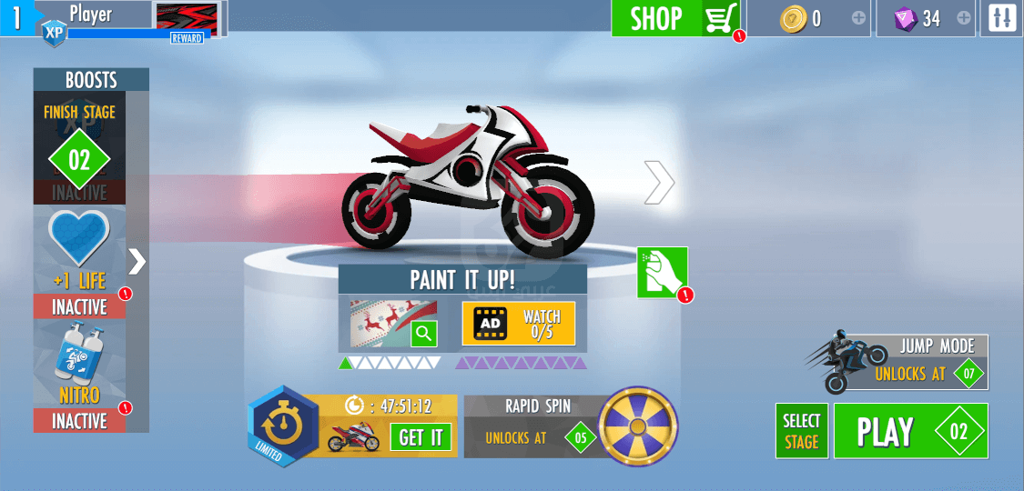 لعبة Gravity Rider Zero