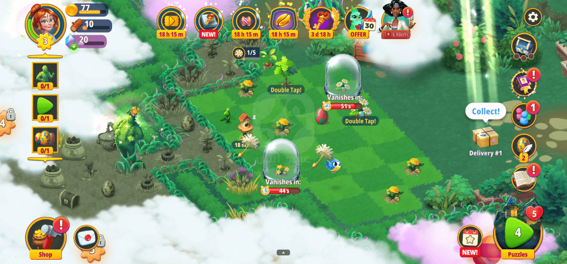 لعبة Merge Gardens