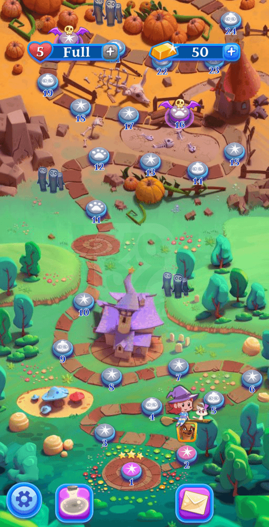 تحميل لعبة Bubble Witch 2 Saga