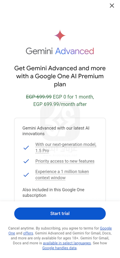 تطبيق Google Gemini